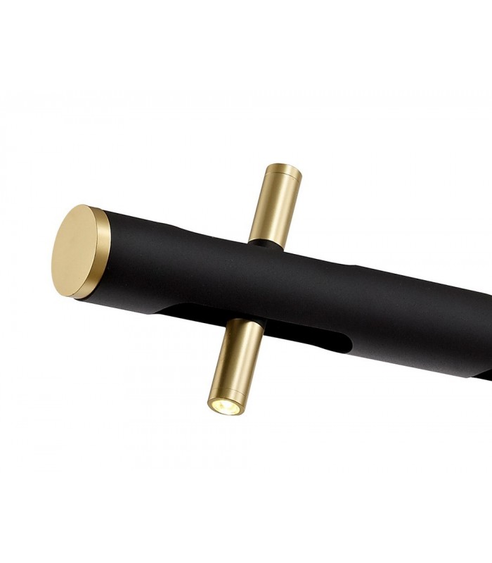 Ceiling Pendant, 10 x 2W LED, 3000K, 2800lm, Sand Black, Gold - 9