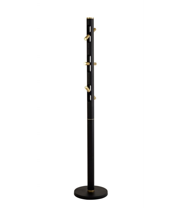 Floor Lamp, 6 x 2W LED, 3000K, 1680lm, Sand Black, Gold - 1
