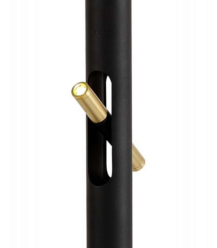 Floor Lamp, 6 x 2W LED, 3000K, 1680lm, Sand Black, Gold - 5