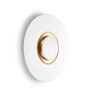 LED Indoor Wall Light White, Brass - 1