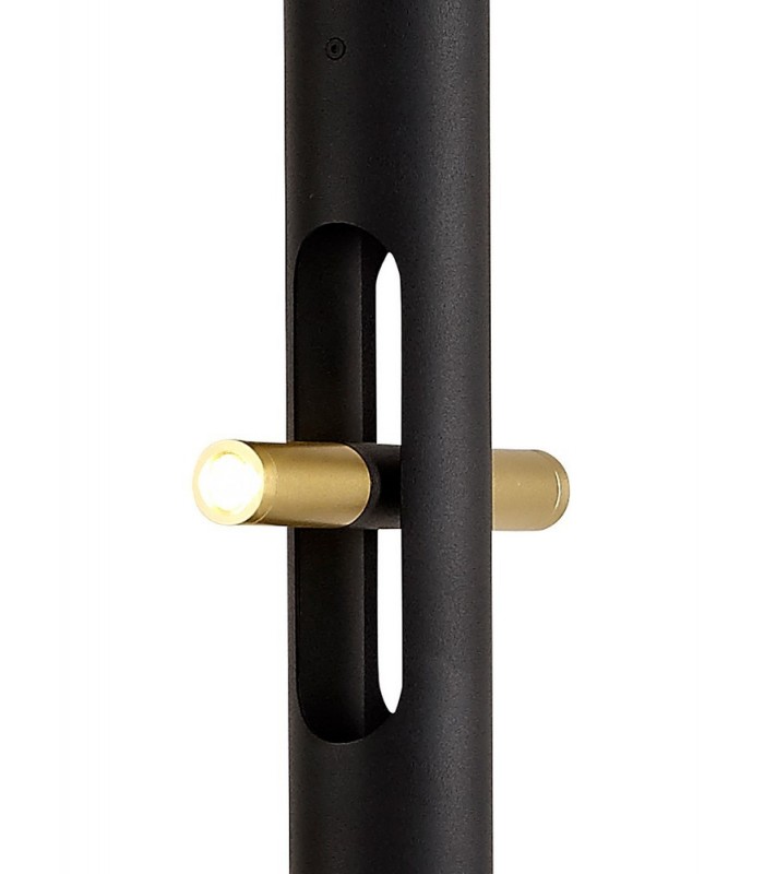 Floor Lamp, 6 x 2W LED, 3000K, 1680lm, Sand Black, Gold - 6