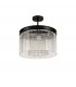 Small Cylindrical Ceiling Pendant, 5 Light E14, Brown Oxide - 6