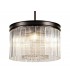 Small Cylindrical Ceiling Pendant, 5 Light E14, Brown Oxide - 8