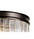 Small Cylindrical Ceiling Pendant, 5 Light E14, Brown Oxide - 10