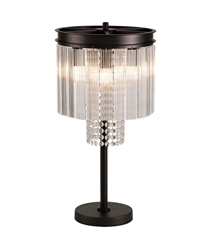 Table Lamp, 6 Light E14, Brown Oxide - 5
