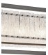 Large Rectangular Ceiling Pendant, 12 Light E27, Matt Black, Crystal Sand Glass - 9
