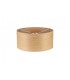 Round, 395 x 180mm Wood Effect Shade, Light Oak, White Laminate - 1