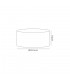 Round, 395 x 180mm Wood Effect Shade, Light Oak, White Laminate - 2