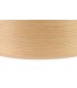 Round, 395 x 180mm Wood Effect Shade, Light Oak, White Laminate - 6