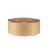 Round, 600 x 210mm Wood Effect Shade, Light Oak, White Laminate - 1