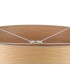 Round, 600 x 210mm Wood Effect Shade, Light Oak, White Laminate - 4