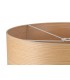 Round, 600 x 210mm Wood Effect Shade, Light Oak, White Laminate - 5