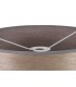 Round, 395 x 180mm Wood Effect Shade, Grey Oak, White Laminate - 4
