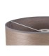 Round, 395 x 180mm Wood Effect Shade, Grey Oak, White Laminate - 5