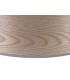 Round, 395 x 180mm Wood Effect Shade, Grey Oak, White Laminate - 6