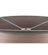 Round, 600 x 210mm Wood Effect Shade, Grey Oak, White Laminate - 4