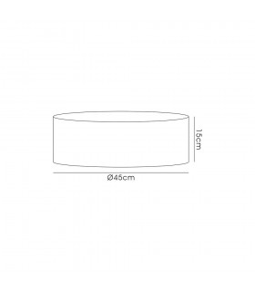 Round, 450 x 150mm Shade, Gold, Black - 2