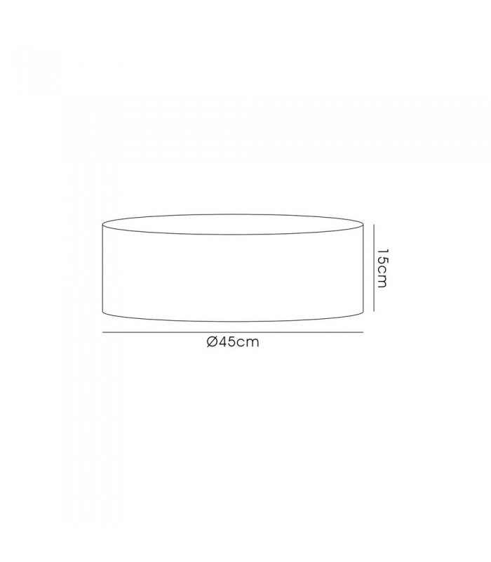 Round, 450 x 150mm Shade, Gold, Black - 2