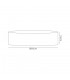 Round, 600 x 150mm Shade, Gold, Black - 2