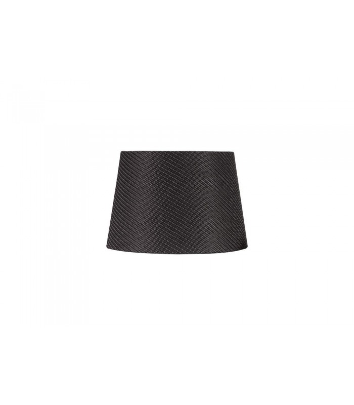 Round, 240, 300 x 200mm Fabric Shade, Charcoal Grey, White Laminate - 3