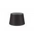 Round, 280, 350 x 220mm Fabric Shade, Charcoal Grey, White Laminate - 1
