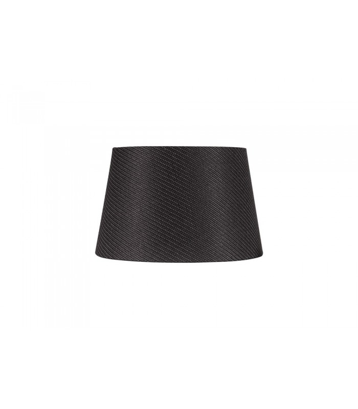Round, 280, 350 x 220mm Fabric Shade, Charcoal Grey, White Laminate - 3