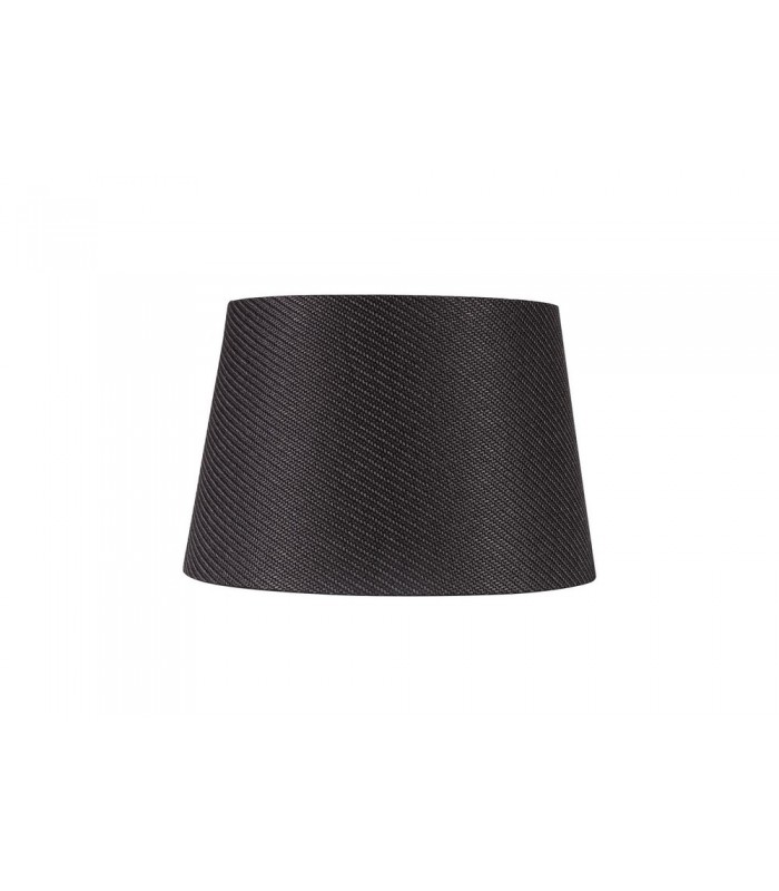 Round, 320, 400 x 260mm Fabric Shade, Charcoal Grey, White Laminate - 3