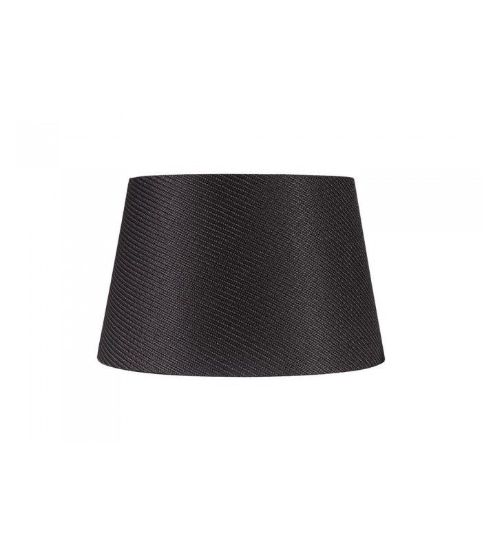 Round, 350, 450 x 280mm Fabric Shade, Charcoal Grey, White Laminate - 3