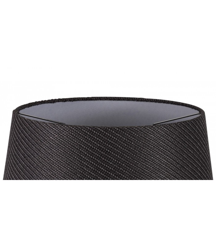 Round, 350, 450 x 280mm Fabric Shade, Charcoal Grey, White Laminate - 4