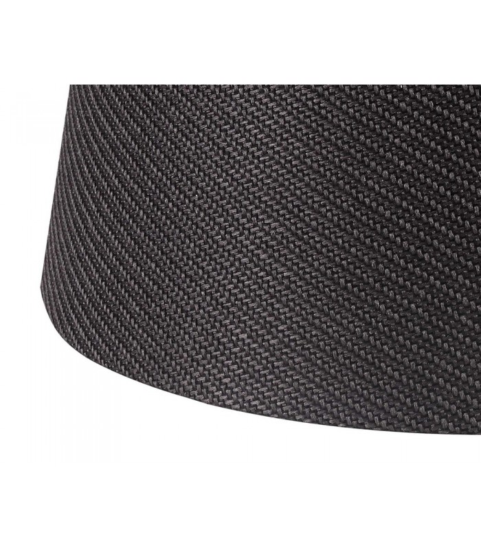 Round, 350, 450 x 280mm Fabric Shade, Charcoal Grey, White Laminate - 5