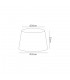 Round, 280, 350 x 220mm Fabric Shade, Multi, White Laminate - 2