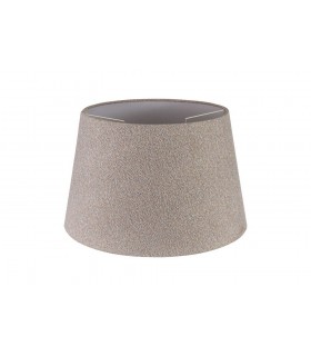 Round, 350, 450 x 280mm Fabric Shade, Multi, White Laminate - 1