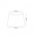 Round, 350, 450 x 280mm Fabric Shade, Multi, White Laminate - 2
