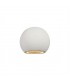 Round Ball Up & Down Wall Lamp, 1 x G9, White Paintable Gypsum - 1