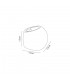 Round Ball Up & Down Wall Lamp, 1 x G9, White Paintable Gypsum - 2