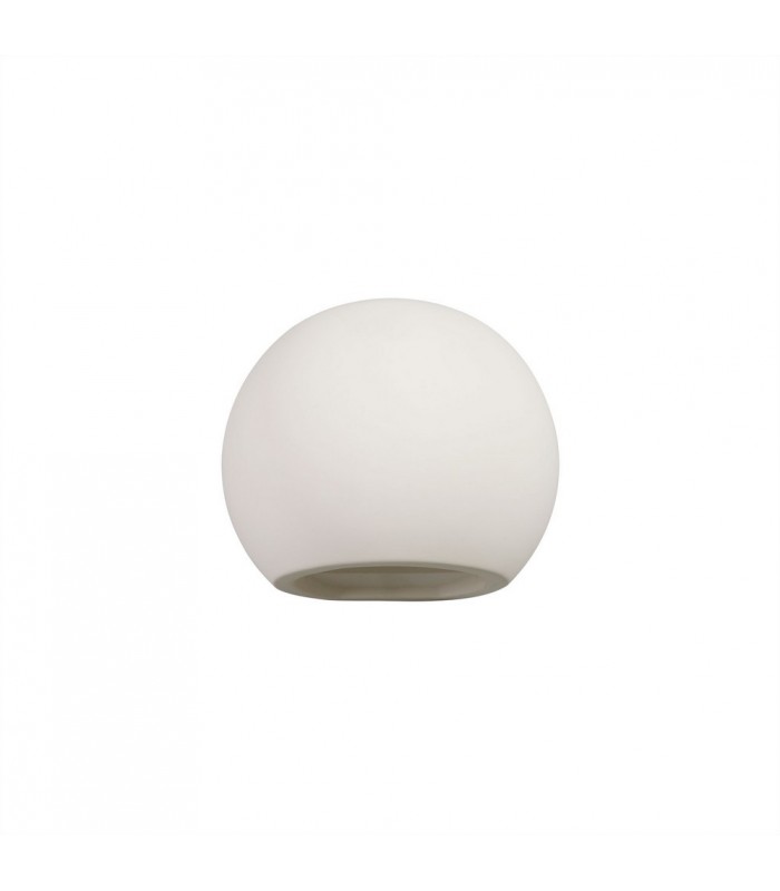Round Ball Up & Down Wall Lamp, 1 x G9, White Paintable Gypsum - 3