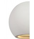 Round Ball Up & Down Wall Lamp, 1 x G9, White Paintable Gypsum - 5
