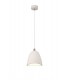 Medium Ceiling Dome Pendant, 1 x E27, White Paintable Gypsum - 1