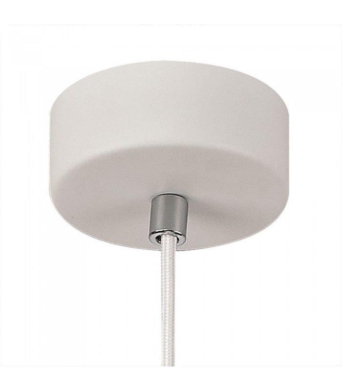 Medium Ceiling Dome Pendant, 1 x E27, White Paintable Gypsum - 5