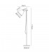Adjustable Floor Lamp, 1 x E27, Matt Black, Antique Brass, Khaki - 2