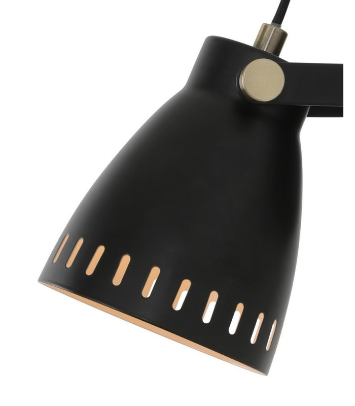 Adjustable Wall Lamp, 1 x E27, Matt Black, Antique Brass, Khaki - 5