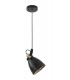 Small Ceiling Dome Pendant, 1 x E27, Matt Black, Antique Brass, Khaki - 3