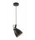 Small Ceiling Dome Pendant, 1 x E27, Matt Black, Antique Brass, Khaki - 4