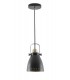 Small Ceiling Dome Pendant, 1 x E27, Matt Black, Antique Brass, Khaki - 5