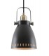 Small Ceiling Dome Pendant, 1 x E27, Matt Black, Antique Brass, Khaki - 7