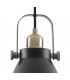 Small Ceiling Dome Pendant, 1 x E27, Matt Black, Antique Brass, Khaki - 8