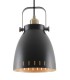 Medium Ceiling Dome Pendant, 1 x E27, Matt Black, Antique Brass, Khaki - 6