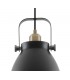 Medium Ceiling Dome Pendant, 1 x E27, Matt Black, Antique Brass, Khaki - 7