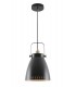 Large Ceiling Dome Pendant, 1 x E27, Matt Black, Antique Brass, Khaki - 1
