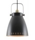 Large Ceiling Dome Pendant, 1 x E27, Matt Black, Antique Brass, Khaki - 5